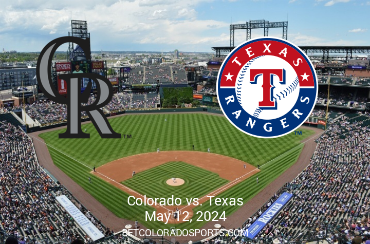 Upcoming Showdown: Texas Rangers Clash with Colorado Rockies at Coors Field on May 12, 2024